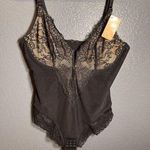 Popilush Womens Deep V Neck Sculpting Shapewear Lace Thong Bodysuit Size XXL Black Photo 0