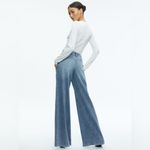Alice + Olivia  Eric Low Rise Wide Leg Jeans – Sadie Lt Vintage Blue Size 30 Photo 1