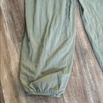 Aerie  Green Cotton Scoop Neck Sleeveless Racerback Cropped Jumpsuit Size Large Photo 5