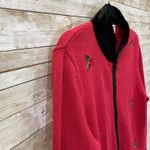 Tiara International Womens M Christmas Sweater Red Zip Christmas Collection Photo 2