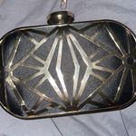 Frame Clutch Small-gold Jewel Metal  lift-clasp closure. Photo 11