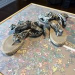 Zimmermann Scarf Tie Leather-trimmed Silk Twill Espadrille Sandals in Snake Photo 6