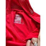lucky in love  Red Split Back Tank Top Sz M NEW Photo 2
