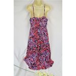 Cotton On Gorgeous Abstract Hi-Low Spaghetti Strap Dress – Size M Photo 3