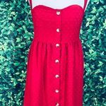 Red casual cute holidays dress plus size 0XL Red Photo 1