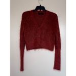 ALLSAINTS  Rubi Wick Cropped Cardigan in Chestnut Brown Size XS Photo 1