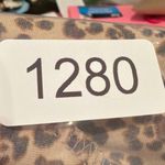 Caslon  Animal Print Leopard Sweater Women's XS Tan Boho Hippie Preppy Classic Photo 12