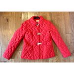 Michael Michael kors red quilted silver clasp jacket size small Photo 7