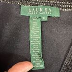 Ralph Lauren Lauren Womens Black Embellished V Neck Knit Top Blouse XL Photo 2