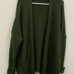 Betseys boutique shop Olive Green Pocket Knit Cardigan small 740 Photo 0