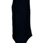 Urban Heritage  Black Ribbed Sleeveless Bodysuit Photo 2