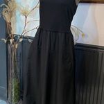 Everlane  The Form Riviera Black Fit & Flare Dress w Pockets - Sz L 🧡🎀 Photo 4