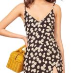 Reformation  Marlowe Mini Slip Dress Daisy Chain Black Sz XL Preppy coquette Y2K Photo 0