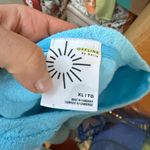 Aerie Offline by  Aqua Blue Terrycloth Smiley Face Cropped Tee Photo 4