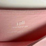 J.Jill  Luxe Supima Tunic Top XS Pink Solid Drop Shoulder Boat Neck Tee Womens Photo 3