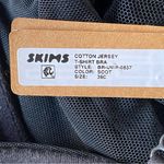 SKIMS  Cotton Jersey‎ Mesh Lining Underwire Bra Soot Size 36DD Photo 3