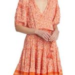 Poupette St Barth Bona Short Sleeve Mini Length Lemon Print Orange Large L Photo 1