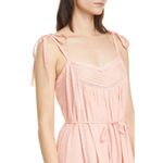 NWT La Vie Rebecca Taylor Kelsey in Blossom Pink Clip Dot Cotton Sundress L Size L Photo 2