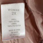 Westport  1962 Anthropologie dusty pink rose 2X velvet moto jacket plus casual Photo 7