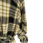 Free People We the Free pacific dawn plaid wool blend shirt PLAID SIZE SMALL Photo 3