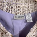 Chico's Women's Tweed Jacket in Lovely Lilac Photo 3