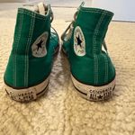 Converse  Green High-Top Sneakers with White Accents Photo 3