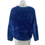 Sanctuary Women's Blue Ribbed Knit Long Sleeve Cozy Crew Neck Sweater Top Size S Photo 1