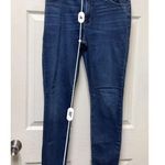 Lee BEYc) Womens Skinny Jeans 12 Med Stretchy Fit Dark Denim & Raw Hem Slimming Photo 7