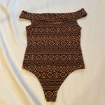 EXPRESS 53 Tribal Body Suit boho Aztec geometric Cold Shoulder small Photo 1