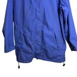 Lands' End Lands’ End Hooded Mesh Lined Blue Rain Jacket Sz Medium Photo 3