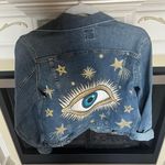 Hand Painted Jean Jacket Size M Photo 0