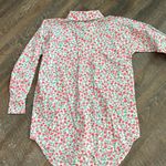 NEW Neon Rose oversized dad shirt in‎ pink ditsy floral Size XSmall Cottagecore Photo 3