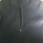 Cider Ribbed Black Cropped Hooded Cardigan Photo 0