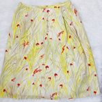 Calvin Klein Size 2 Skirt Yellow 100% Cotton Photo 1