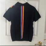 Teddy Fresh  Rainbow Wave Half Zip Knit Top Photo 1