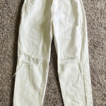 ZARA Women's Boot Cut Jeans - White Photo 0