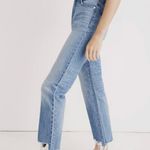 Madewell Classic Straight Step-Hem Distressed Jeans Photo 1