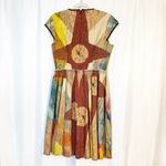Making The Cut Winning Look Gary Graham Carnival Painting Cotton Dress Size M Photo 4