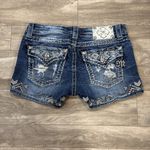 Miss Me  Embroidered Denim Jean Shorts 28 Photo 8