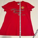 Manchester United EST. 1878 women's XL‎ red soccer sports t Photo 4