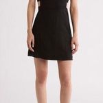 Elodie  Cutout Sleeveless Linen Blend Mini Dress Black Size XS Photo 0