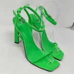 Marc Fisher Arthur Lime Green Ankle Strap Sandal Heel, NEW, Size 8.5, MSRP $130 Photo 4