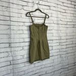 Cotton On  Olive Green Mini Dress Women’s Size 4 Spaghetti Strap Casual Summer Photo 2