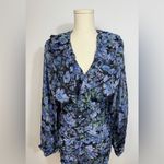 New! Sabina Musayev Long Sleeve Mini Lark Dress in Black Print Sz XS $307 Purple Photo 12