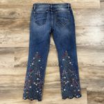 Driftwood  Colette Skinny Jeans Women’s 27 Floral Embroidered Scalloped Ankle Photo 7