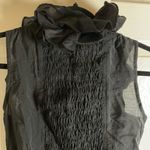 Elegant Black Ruffled Women's Top xS Photo 6