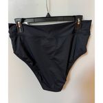 La Blanca  Island Goddess Crossover High Waist Bottom - Black Sz 12 (New) Photo 2