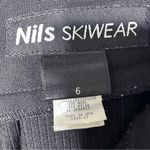 Nils Skiwear Women’s Black Ribbed Wool Blend Zipper Hem Ski Pants Size 6 Photo 1
