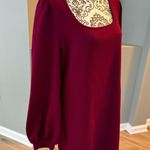 Shein  size XL burgundy long sleeve dress Photo 1