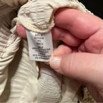 Current Air Anthropologie Womens SZ Large Cream Pull On Paper Bag Wide Leg Pant Photo 2